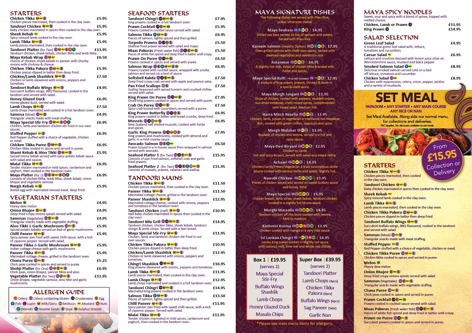 Takeaway Menu