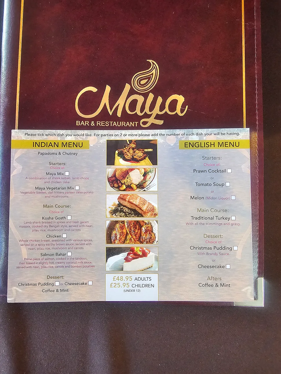 Christmas Menu